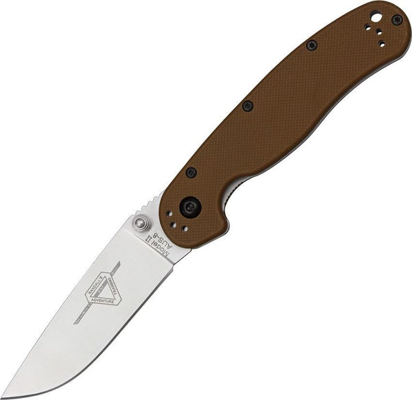 Ontario RAT II Folder Coyote Brown AUS-8 - Knives.mx