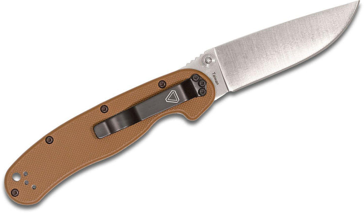 Ontario RAT II Linerlock Coyote Brown G10 Satin D2 - Knives.mx