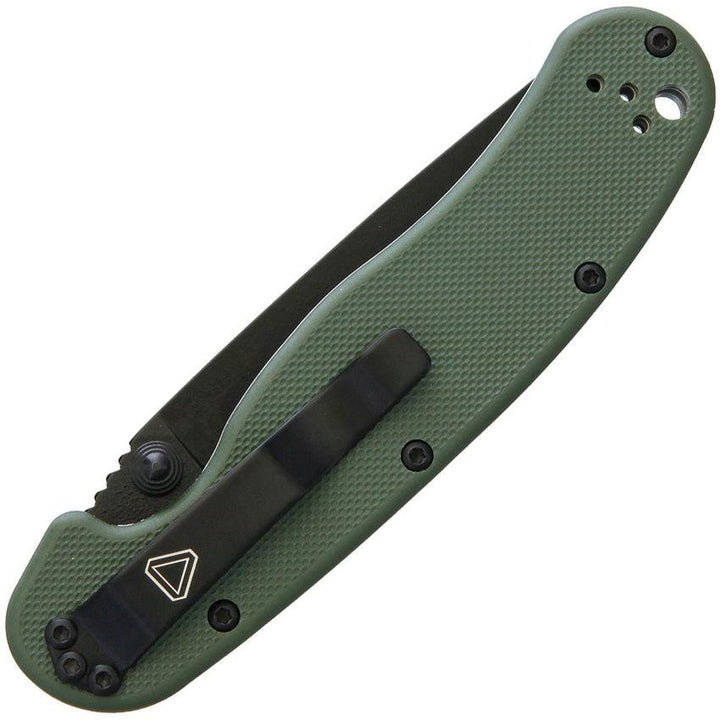 Ontario RAT II Linerlock OD Green G10 Black D2 - Knives.mx