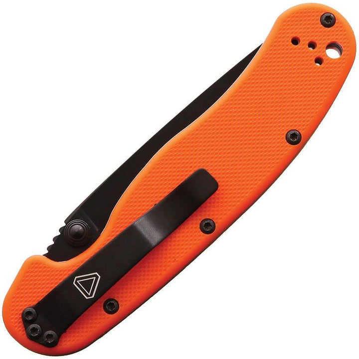 Ontario RAT II Linerlock Orange Black AUS-8 - Knives.mx