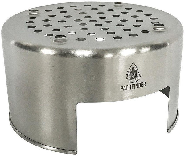 Pathfinder Bush Pot Stove / Estufa Camping para lata de alcohol - Knives.mx