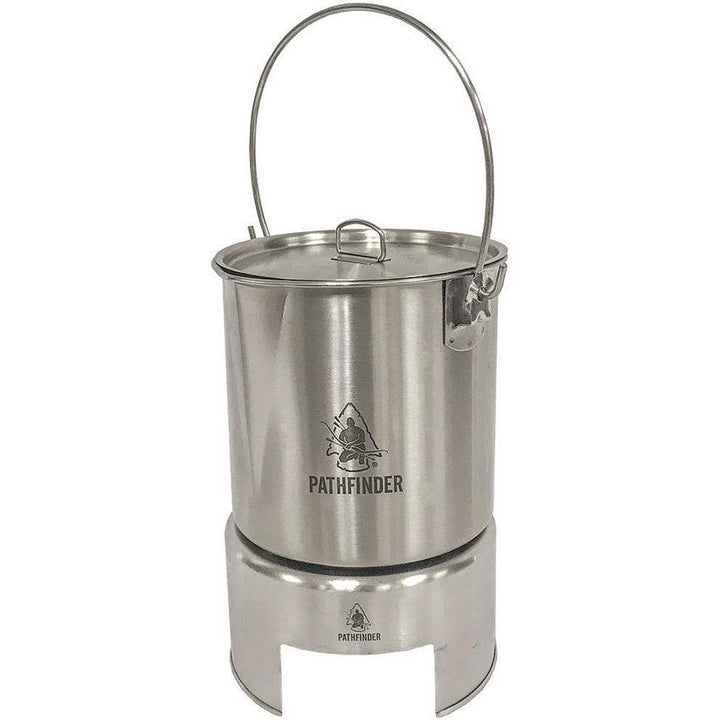 Pathfinder Bush Pot Stove / Estufa Camping para lata de alcohol - Knives.mx