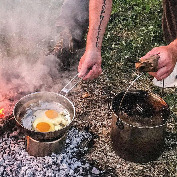 Pathfinder Bush Pot Stove / Estufa Camping para lata de alcohol - Knives.mx