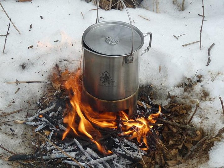 Pathfinder Stainless Bush Pot / Olla Camping Inoxidable 64 oz 1.89 L - Knives.mx