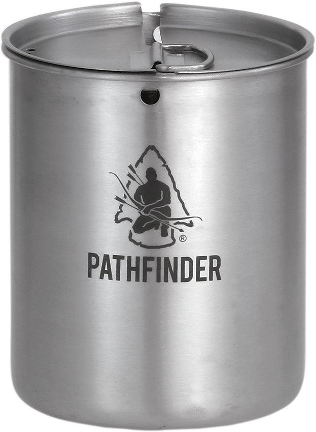 Pathfinder Stainless Cup and Lid Set 25oz/ Taza Camping Inoxidable 25oz 700ml - Knives.mx