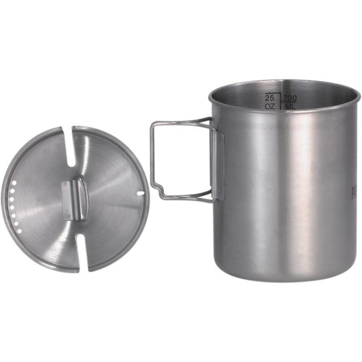 Pathfinder Stainless Cup and Lid Set 25oz/ Taza Camping Inoxidable 25oz 700ml - Knives.mx