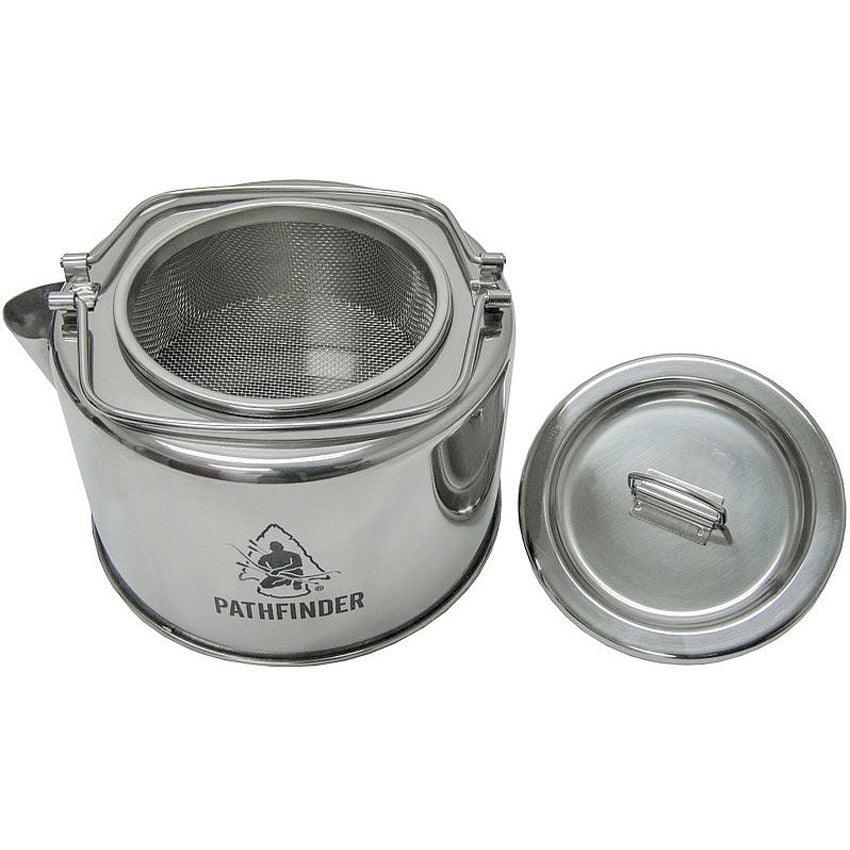 Pathfinder Stainless Kettle 1.2L/ Hervidor Camping Inoxidable 40oz 1.2 L - Knives.mx