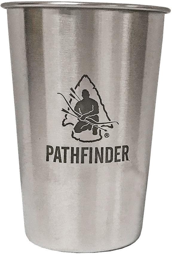 Pathfinder Stainless Steel Pint / Vaso Acero Inoxidable 16oz (473ml) - Knives.mx