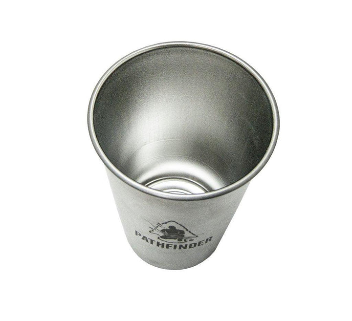 Pathfinder Stainless Steel Pint / Vaso Acero Inoxidable 16oz (473ml) - Knives.mx