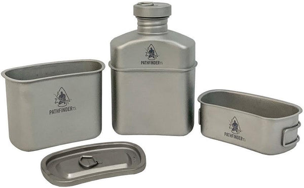 Pathfinder Titanium Canteen Cooking Kit - Knives.mx