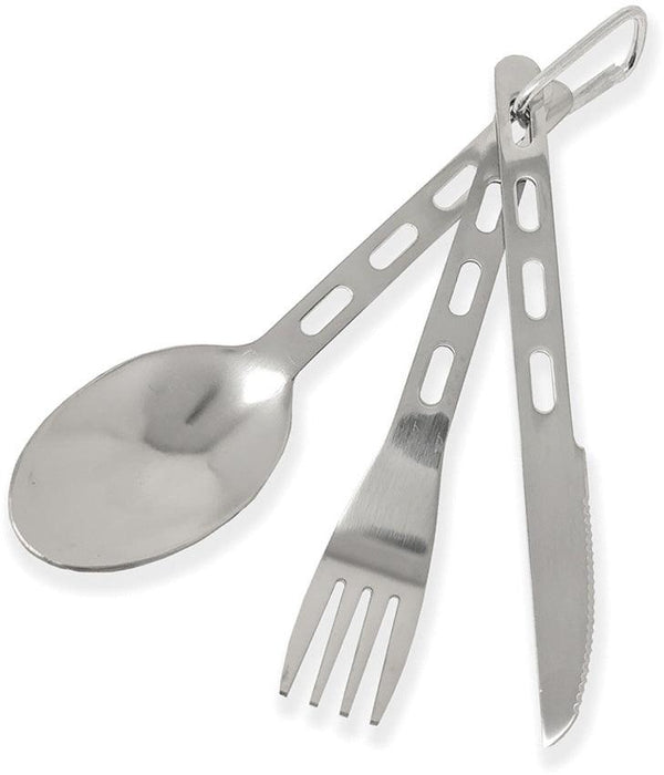 Pathfinder Utensil Set Carabiner. Fork, Spoon, and Knife - Knives.mx