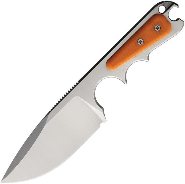 PMP Knives Pitbull Neck Knife Orange G10 Satin D2 - Knives.mx