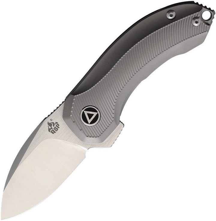 QSP Knife Hamster Framelock Gray Titanium CPM S35VN - Knives.mx