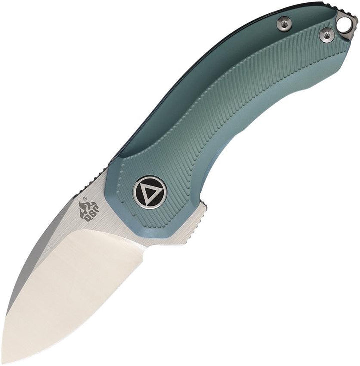 QSP Knife Hamster Framelock Green Titanium CPM S35VN - Knives.mx