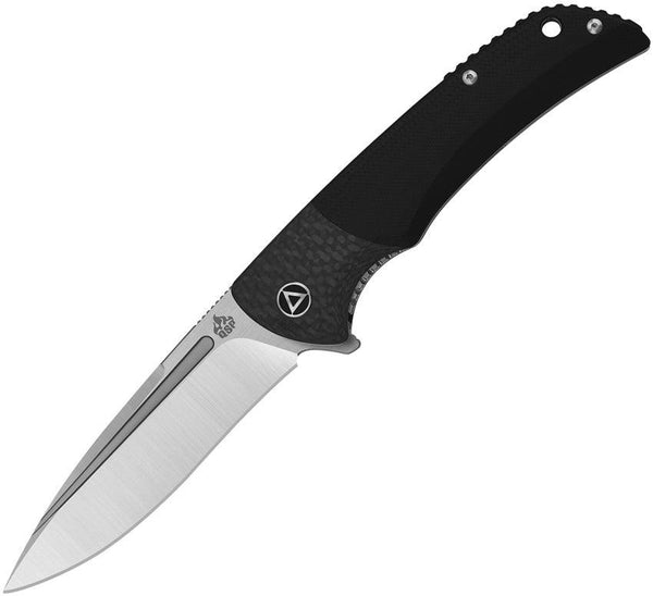 QSP Knife Harpyie Linerlock Black G10 Satin CPM S35VN - Knives.mx