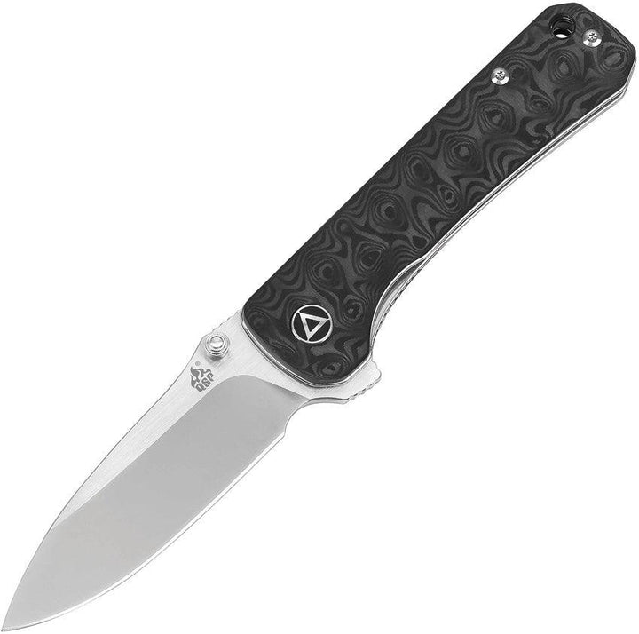 QSP Knife Hawk Linerlock Carbon Fiber CPM S35VN - Knives.mx