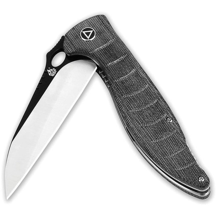 QSP Knife Locust Linerlock Black Linen Micarta VG-10 - Knives.mx