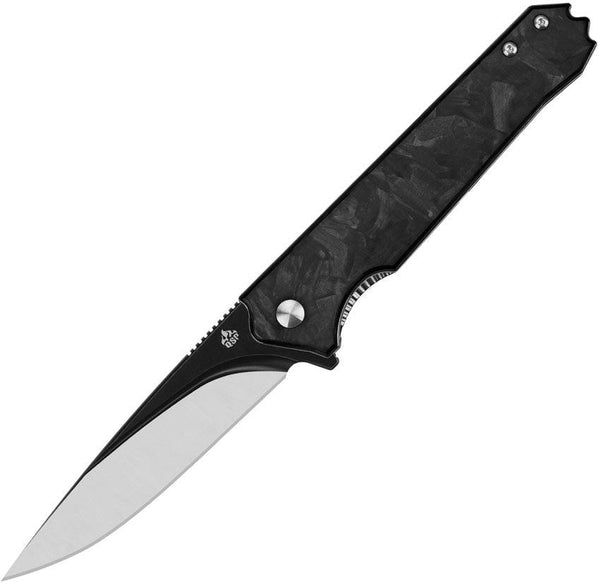 QSP Knife Mamba Linerlock Shredded CF Two Tone VG-10 - Knives.mx