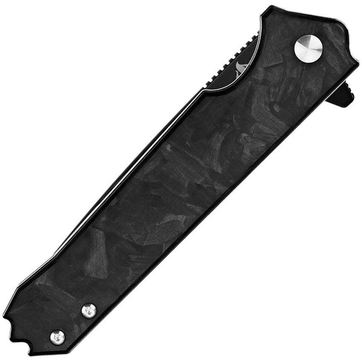 QSP Knife Mamba Linerlock Shredded CF Two Tone VG-10 - Knives.mx