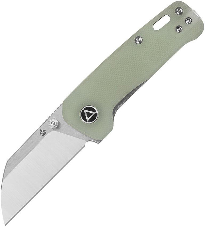 QSP Knife Mini Penguin Linerlock Jade G10 Satin 14C28N Sandvik - Knives.mx