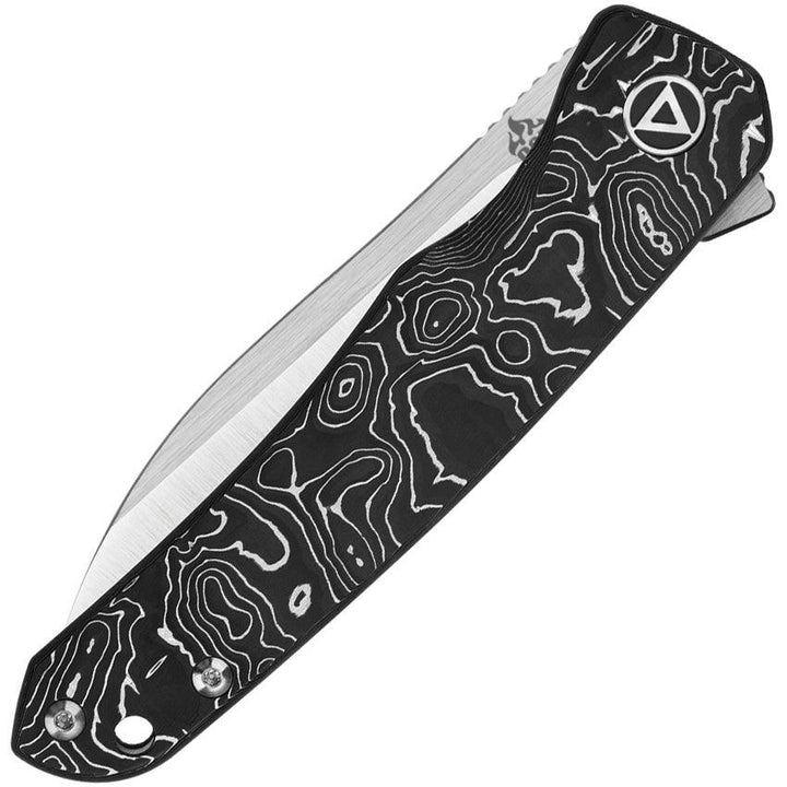 QSP Knife Otter Linerlock Aluminum Foil CF Satin S35VN - Knives.mx