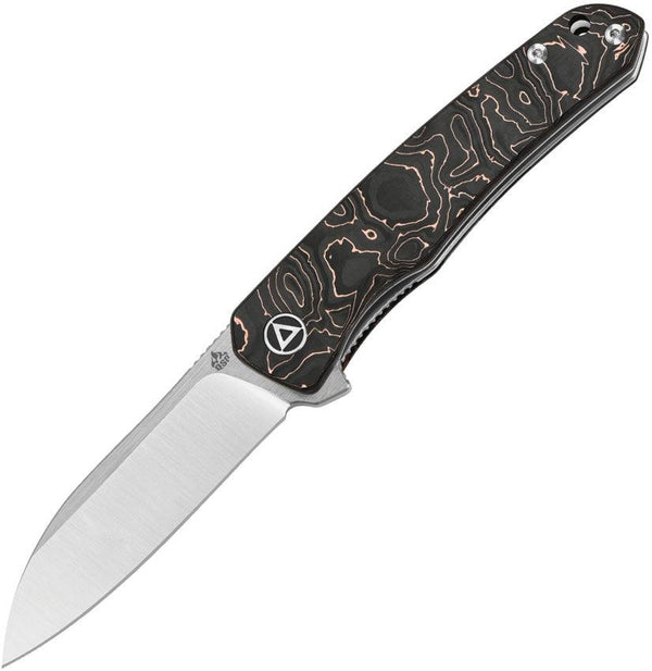 QSP Knife Otter Linerlock Copper Foil CF Satin S35VN - Knives.mx