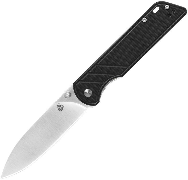 QSP Knife Parrot Linerlock Black G10 D2 - Knives.mx