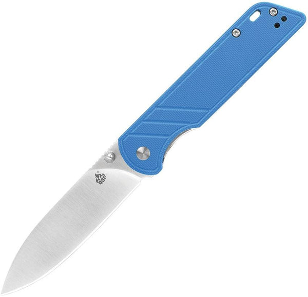 QSP Knife Parrot Linerlock Blue G10 D2 - Knives.mx