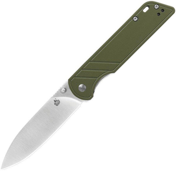 QSP Knife Parrot Linerlock Green G10 D2 - Knives.mx