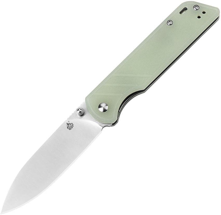 QSP Knife Parrot Linerlock Jade G10 Satin D2 - Knives.mx