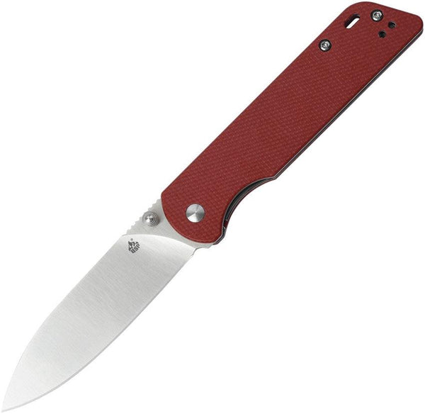 QSP Knife Parrot Linerlock Red Micarta D2 - Knives.mx