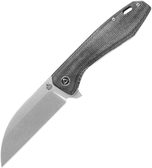 QSP Knife Pelican Linerlock Black Linen Micarta SW CPM S35VN - Knives.mx