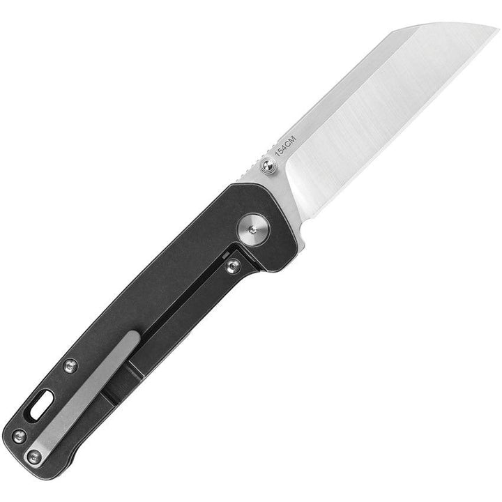 QSP Knife Penguin Framelock Black SW Titanium Satin 154CM - Knives.mx