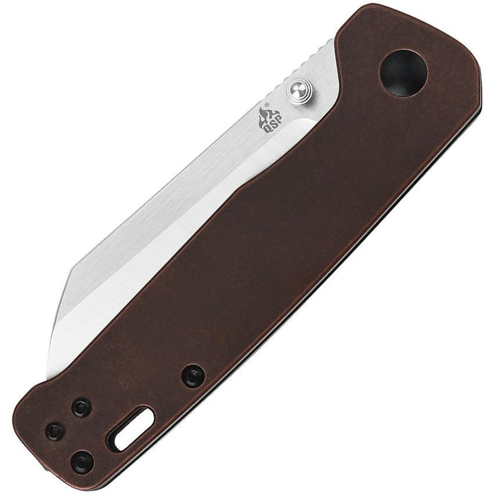 QSP Knife Penguin Linerlock Copper Satin D2 - Knives.mx