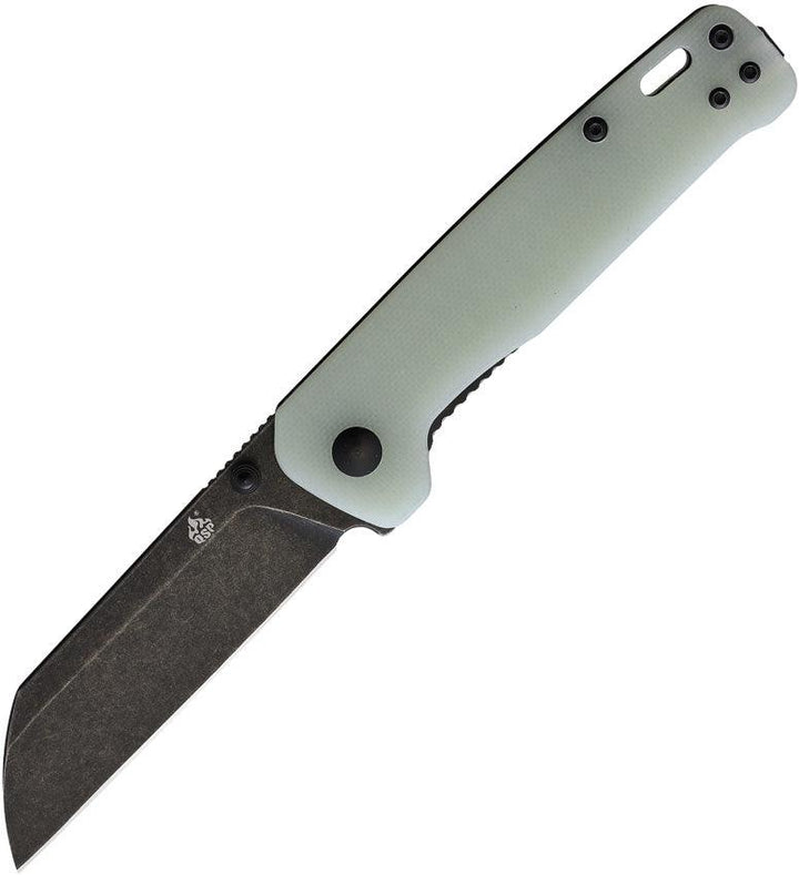 QSP Knife Penguin Linerlock Jade G10 Black D2 - Knives.mx