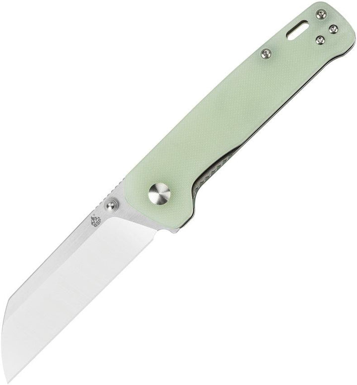 QSP Knife Penguin Linerlock Jade G10 Satin D2 - Knives.mx