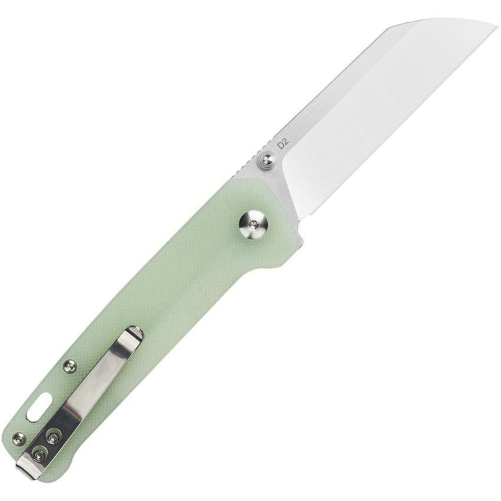 QSP Knife Penguin Linerlock Jade G10 Satin D2 - Knives.mx