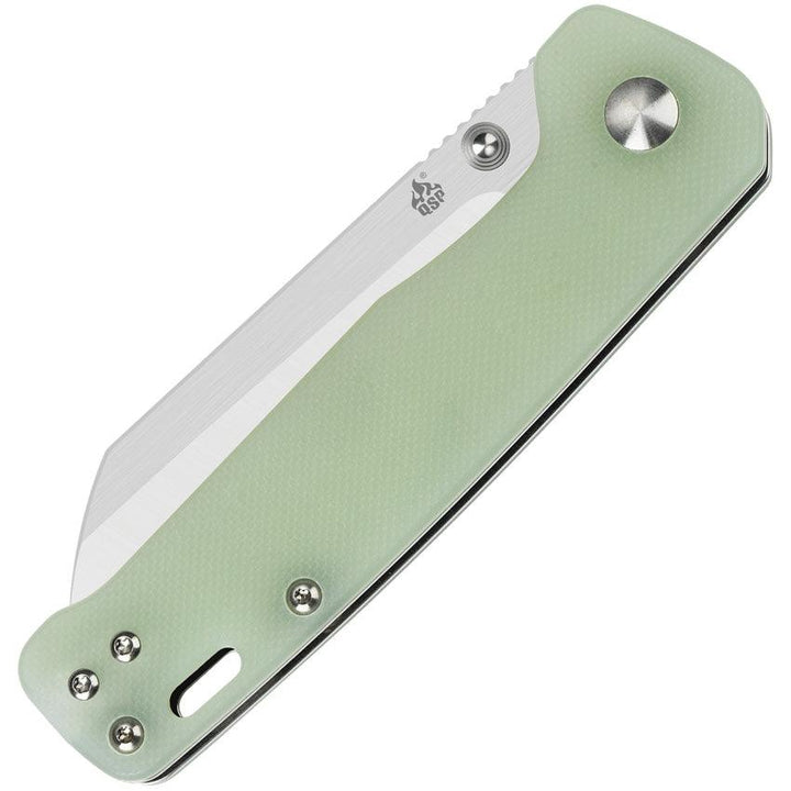 QSP Knife Penguin Linerlock Jade G10 Satin D2 - Knives.mx