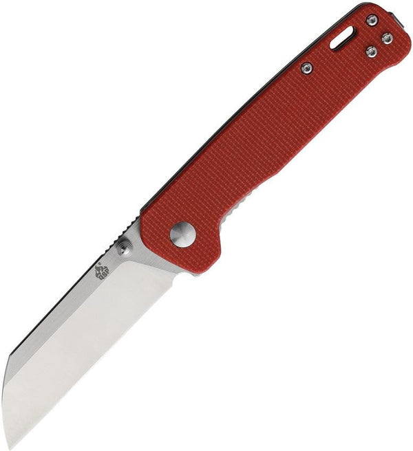 QSP Knife Penguin Linerlock Red Micarta D2 - Knives.mx