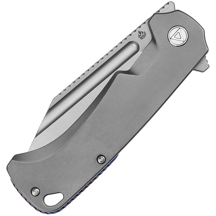 QSP Knife Rhino Framelock Gray Titanium Satin Bohler M390 - Knives.mx