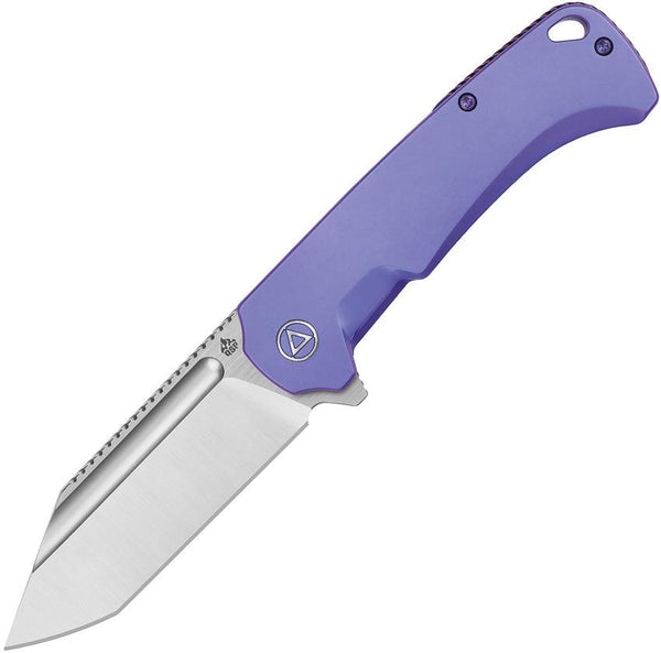 QSP Knife Rhino Framelock Purple Anodized Titanium Satin Bohler M390 - Knives.mx