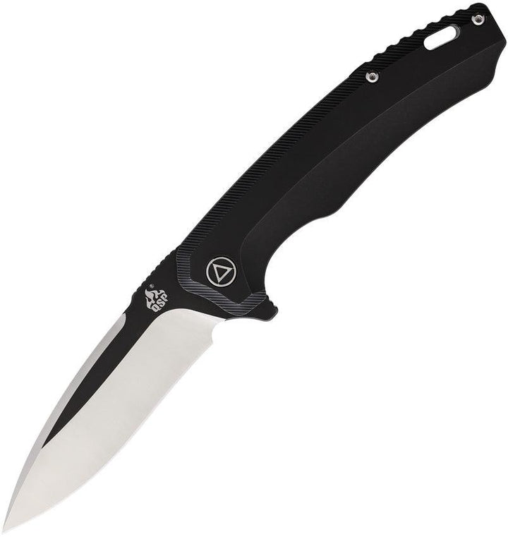 QSP Knife Woodpecker Framelock Black Titanium Two Tone Bohler M390 - Knives.mx