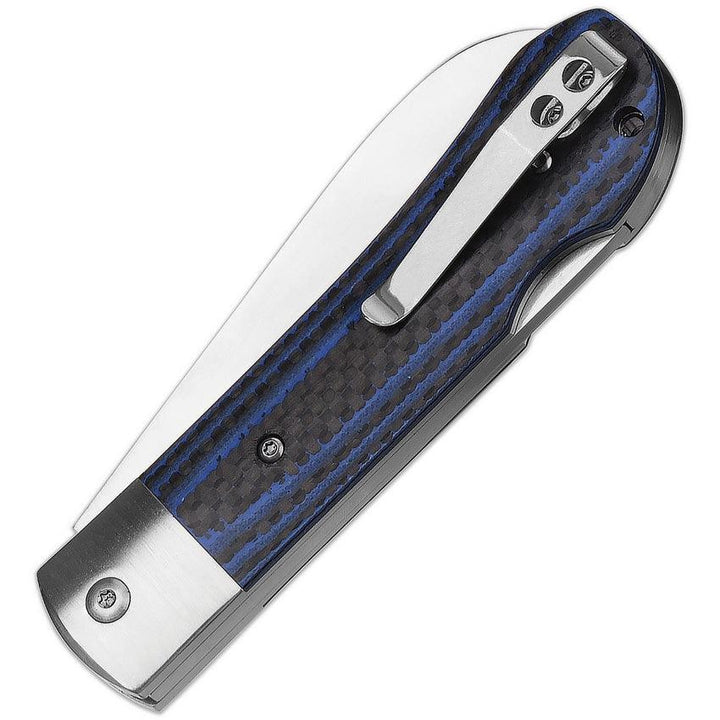 QSP Knife Worker Lockback Blue G10/CF Bohler N690 - Knives.mx