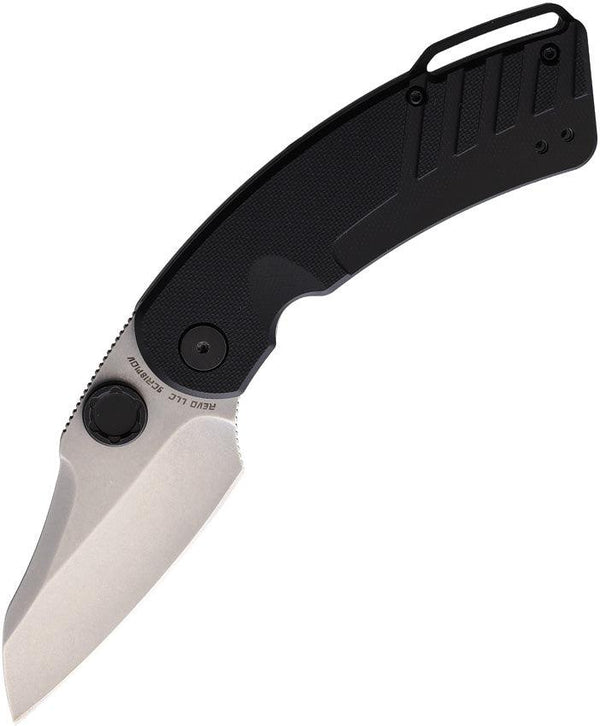 Revo Recoil Linerlock A/O Black G10 Stonewash 9Cr18MoV - Knives.mx