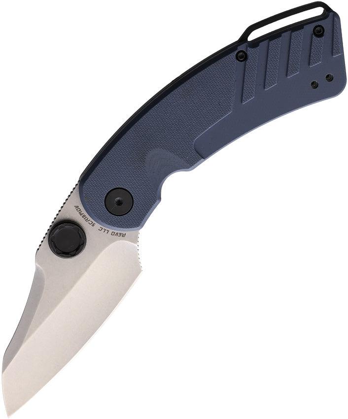 Revo Recoil Linerlock A/O Blue Gray G10 Stonewash 9Cr18MoV - Knives.mx