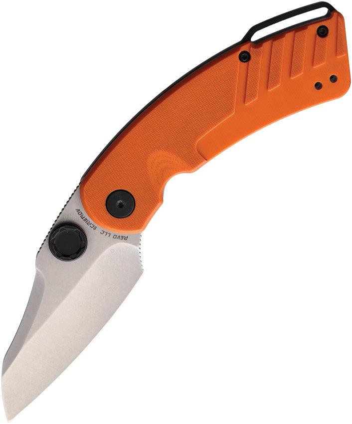 Revo Recoil Linerlock A/O Orange G10 Stonewash 9Cr18MoV - Knives.mx