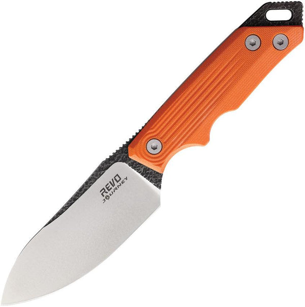 Revo RJ1 Journey Fixed Blade Orange G10 Satin 9Cr18MoV - Knives.mx