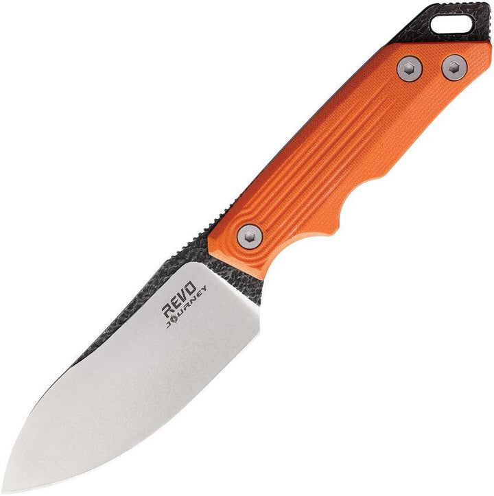 Revo RJ1 Journey Fixed Blade Orange G10 Satin 9Cr18MoV - Knives.mx