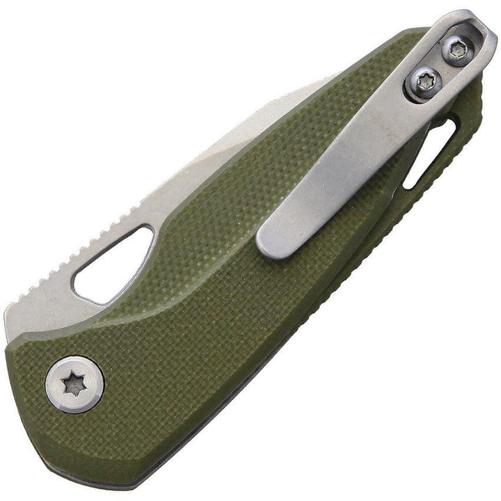 Revo Vipera Linerlock OD Green G10 Stonewash 9Cr - Knives.mx