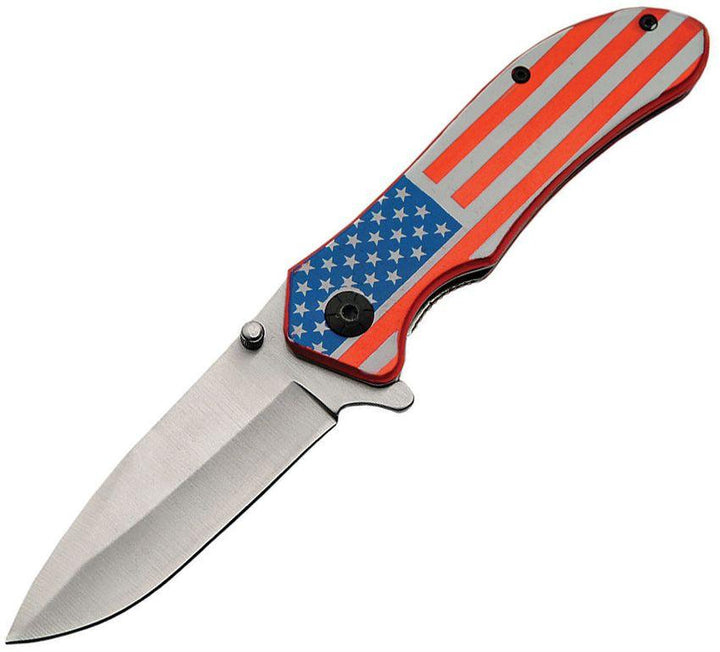 Rite Edge Folder Stars & Stripes A/O Linerlock Stainless Blade - Knives.mx